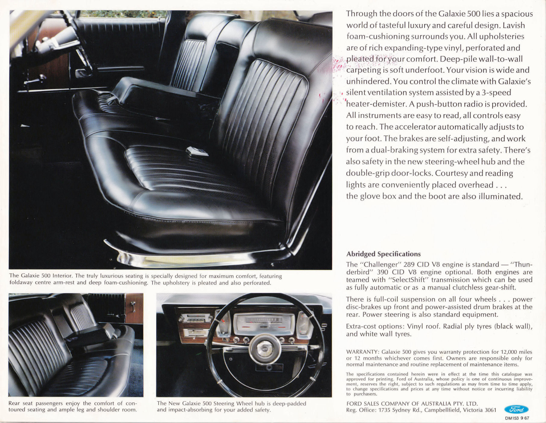 1967 Ford Galaxie 500 Brochure